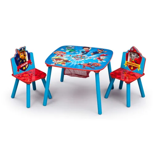 Miniatura 5 de Delta Children Silla tapizada, Nick Jr. PAW Patrol y juego de mesa y silla para niños con almacenamiento, ideal para artes y manualidades, merienda