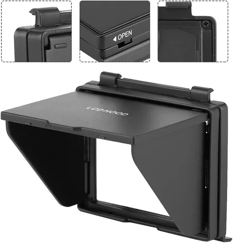Miniatura 5 de Pantalla de monitor LCD Parasol con cubierta protectora de pantalla plegable para cámara DSLR