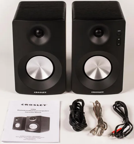 Miniatura 30 de Crosley KT100BT-CP - Sistema estéreo de tocadiscos Bluetooth con altavoces, champán