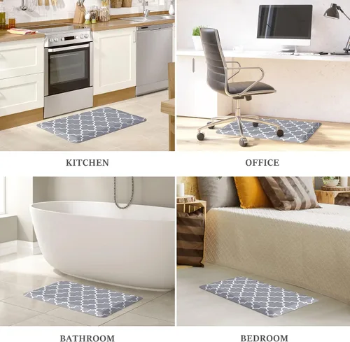 Miniatura 7 de WISELIFE - Tapete antifatiga para piso de 4/5 pulgadas, tapete de cocina antideslizante, impermeable, resistente, ergonómico, cómodo, duradero