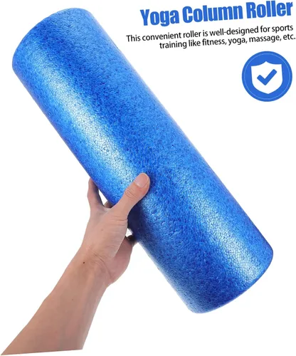 Miniatura 3 de Healifty Rodillo masajeador muscular, columna de yoga, espuma de alta densidad, rodillo de relajación para alivio muscular, masajeador corporal azul