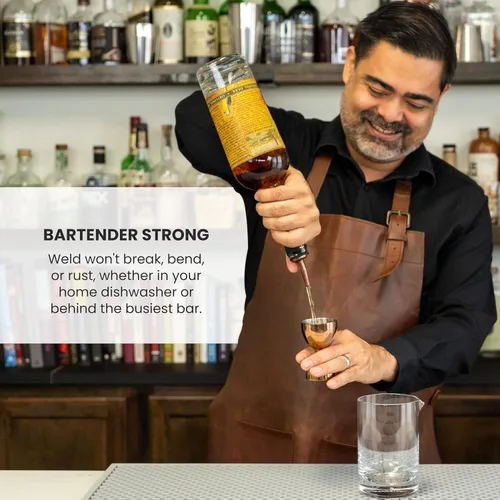 Miniatura 3 de A Bar Above Jigger de campana de alta calidad, acero inoxidable 304 doble jigger de cóctel con 10 medidas internas, herramienta de barra profesional