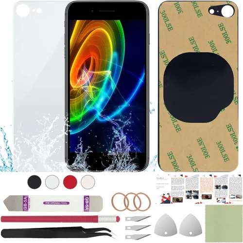 Miniatura 36 de Funda trasera de repuesto compatible con iPhone 8 de 4.7" + Herramientas profesionales (Gris espacial)