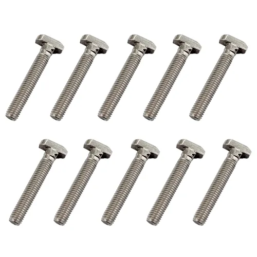 Miniatura 8 de Perno de ranura en T de acero inoxidable M8x20mm 304 Serie 40 Perfil de aluminio en forma de T Tornillo de 0.701 in Tamaño de la cabeza