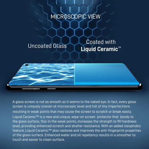 Miniatura 3 de LIQUID CERAMIC Protector de pantalla de vidrio resistente a arañazos e roturas, nanoprotección para todos los teléfonos, tabletas, relojes