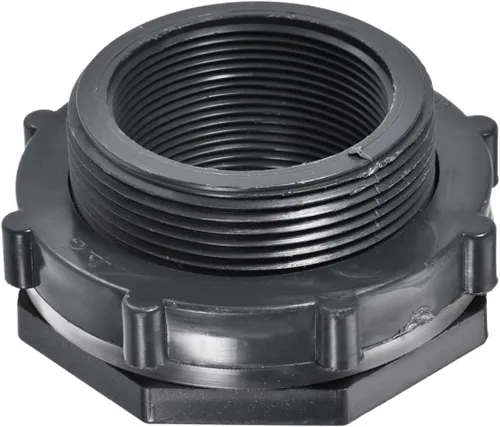 Miniatura 10 de M METERXITY Paquete de 2 accesorios de mamparo de PVC – Conector de tanque de agua de doble rosca, con junta de silicona, para acuarios