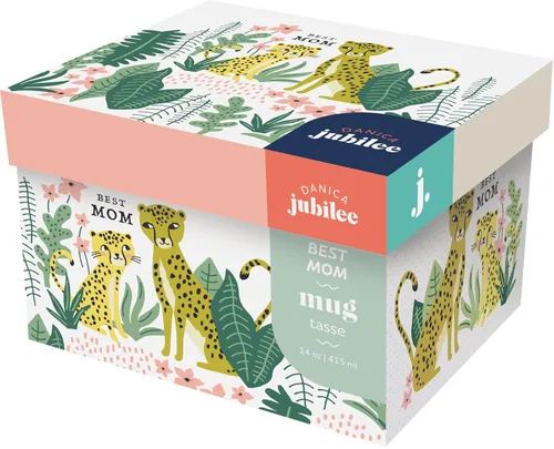 Miniatura 6 de Now Designs Jubilee Best Mom - Taza de gres en caja, 14 onzas