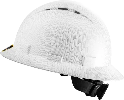 ProtectX - Cascos de construcción de ala completa, ventilados, aprobados por la OSHA, con suspensión de 6 puntos, Cascos de construcción Hexágono