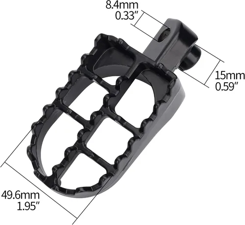 Miniatura 2 de Estriberas para Motocicleta de Motocross, Pedales para 50 CC, 70 CC, 90 CC, 110 CC, 125 CC Taotao PW50 PW80 TW200 XR50R CRF50 CRF70 CRF80 CRF100F