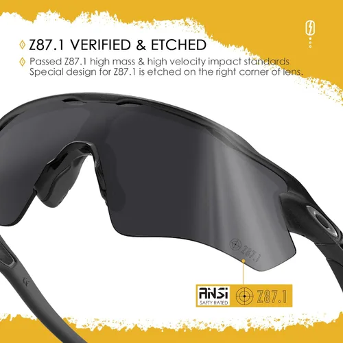 Miniatura 3 de Lentes de repuesto ANSI Z87.1 para gafas de sol Oakley Jaw-breaker OO9290