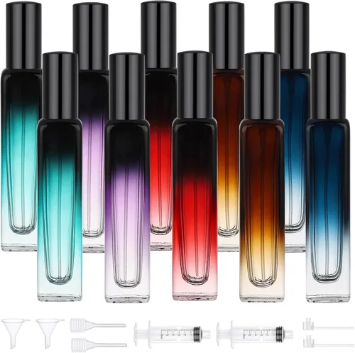 Miniatura 8 de Segbeauty Botella de perfume de viaje de 0.5 onzas líquidas, recargable, 2 atomizadores de perfume vacíos, dispensador de colonia portátil de 0.5