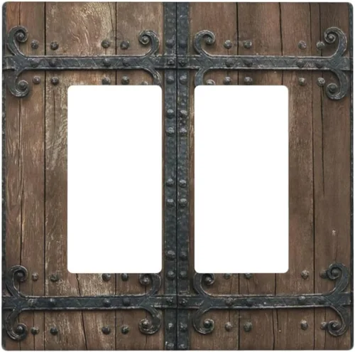 Miniatura 41 de Cubiertas Decorativas para Placas de Interruptor Boho Country Eucalipto Rústico Acuarela Hojas Verdes 2 Gang Placa de Pared Cubierta de Placa