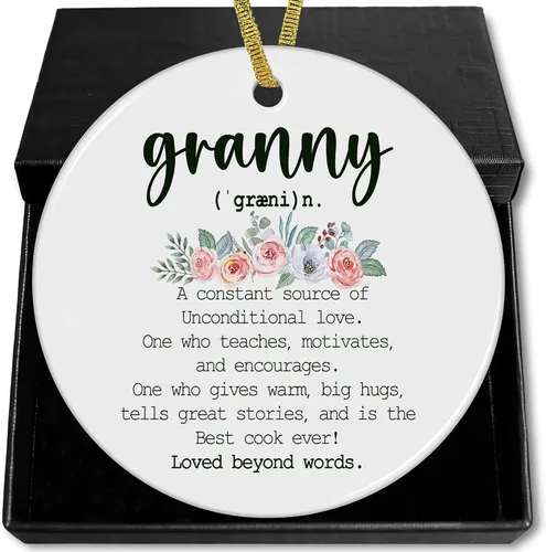 Miniatura 15 de Gigi Definition - Adornos de cerámica de Navidad para el Día de la Madre, regalos para mujeres Gigi, abuela de nietos, nieto, nieta, adornos