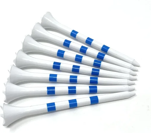 Miniatura 5 de NorthPointe Camisetas de golf de plástico de 3 ¼ pulgadas, rayas blancas/azules, 100 camisetas de golf de plástico a granel (100, 3 1/4 pulgadas)
