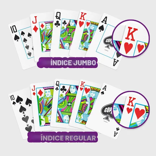 Miniatura 6 de Copag 1546 Design - Juego de cartas 100% de plástico, tamaño de póquer (estándar) rojo/azul (índice jumbo, 1 juego)