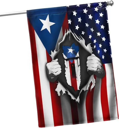 FLAGWIX Banderas de Puerto Rico, decoraciones de bandera de Puerto Rico – Bandera de casa de 30 x 40 pulgadas, decoraciones para el hogar, exterior,