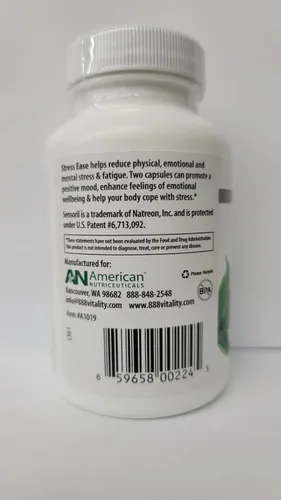Miniatura 5 de Vitality C American Nutriceuticals – Alivio del estrés – 60 cápsulas – Alivio natural del estrés formulado profesionalmente – Mezcla potente