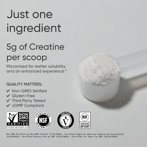Miniatura 2 de Sports Research® Polvo de creatina monohidrato con Creapure® - Ganar músculo magro, mejorar el rendimiento y apoyar la recuperación