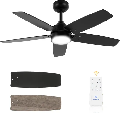 Miniatura 8 de Ventilador de techo de 36 pulgadas para habitación pequeña: Ventiladores de techo modernos con control remoto de luz - Motor CC silencioso