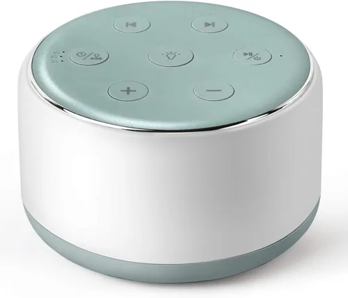 Miniatura 9 de FamiSym Máquina de Ruido Blanco para Bebé para Dormir con Luz Nocturna – 34 Sonidos Relajantes, Máquina de Ruido Blanco Recargable para Niños