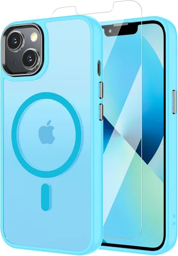 Miniatura 89 de Funda para iPhone 11 con protector de pantalla, compatible con MagSafe, ultra delgada, translúcida, mate, a prueba de golpes, color negro