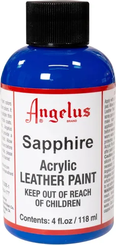 Miniatura 156 de Angelus - Pintura acrílica para cuero, 4 Fl Oz, color blanco - Pintura para cuero profesional flexible, resistente a grietas, arañazos