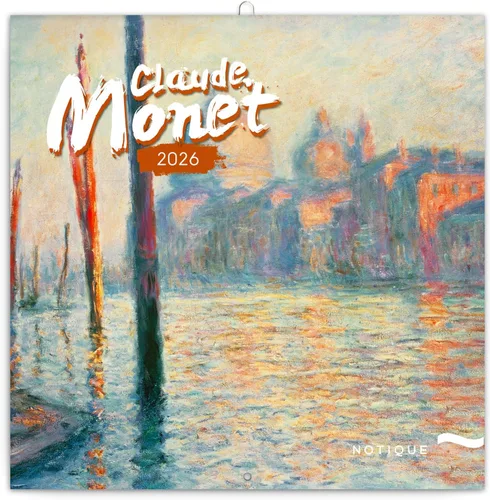 Calendario 2025-2026 Claude Monet - Planificador de pared impresionista, organizador de obra maestra, calendario colgante de 16 meses, septiembre de
