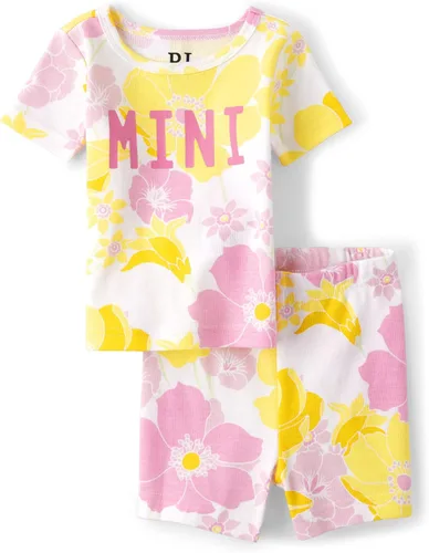 The Children's Place Conjuntos de pijama de manga corta y pantalones cortos para niñas, Varios colores