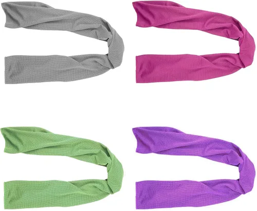 Paquete de 4 toallas de enfriamiento (40 x 12 pulgadas), de microfibra, suaves, transpirables y frescas, para mantenerse fresco al hacer yoga,