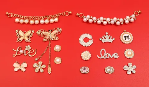Miniatura 4 de COOKOOKY Dijes brillantes para zapatos, joyería para mujer, sandalias de zueco, decoración de zapatos
