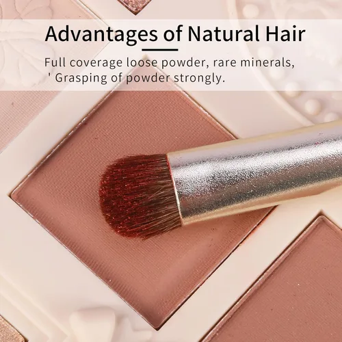 Miniatura 4 de Pincel para sombra de ojos de pelo de pony natural de ENZO KEN, pincel para sombra de ojos de mezcla media, pincel sombreador para sombra de ojos
