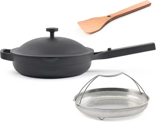 Miniatura 21 de Our Place Always Pan 2.0 - Sartén de cerámica antiadherentes sin toxinas de 10.5 pulgadas, sartén versátil, sartén, mango de acero inoxidable, apto