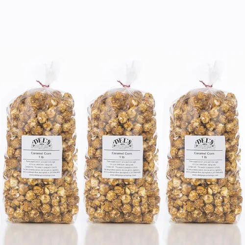 Miniatura 9 de Del's - Paquete variado de palomitas de maíz (paquete de tres) - Set de regalo de palomitas gourmet (queso/tetera/caramelo)