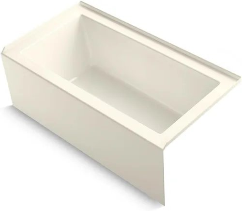 Miniatura 14 de Kohler 1957-RA-0 Underscore 60" x 32" baño de alcoba drenaje derecho, Blanco