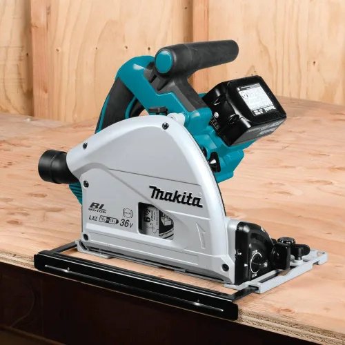 Miniatura 8 de Makita XPS01PTJ Kit de sierra circular de inmersión inalámbrica de 18 voltios X2 LXT de iones de litio (36V) sin escobillas de 6-1/2 pulgadas