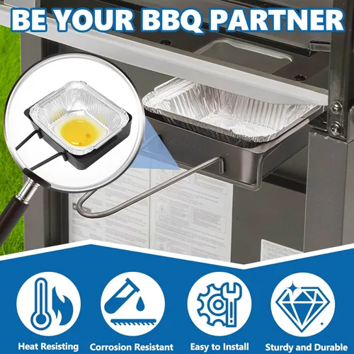Miniatura 3 de SafBbcue Bandeja de goteo 720-0830 para Nexgrill 720-0830H 720-0783EH 720-0882A 720-0888 720-0819 720-0864 720-0896 Bandeja de goteo de grasa