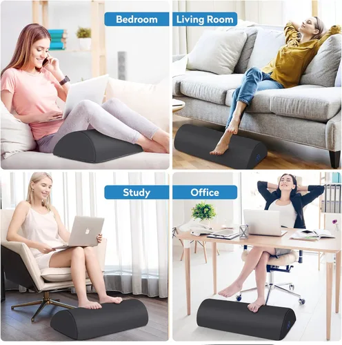 Miniatura 6 de StepLively Almohada ergonómica para reposapies debajo del escritorio en el trabajo, reposapiés antifatiga, almohada de apoyo para aliviar la fatiga