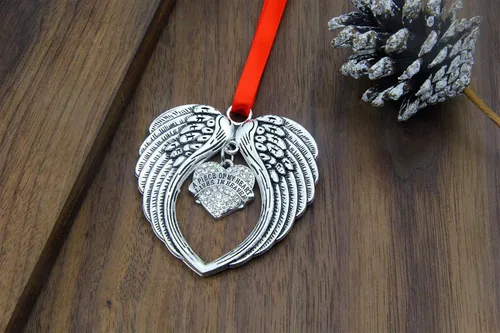 Miniatura 4 de JUPPE Regalos conmemorativos, regalos de condolencias por la pérdida de un padre amado, madre, alas de ángel, adorno de Navidad, decoración de un Un