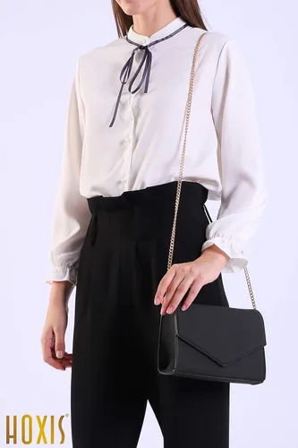 Miniatura 2 de HOXIS Bolso de hombro minimalista con cadena de embrague de noche para mujer, bolso de gamuza de cuero sintético