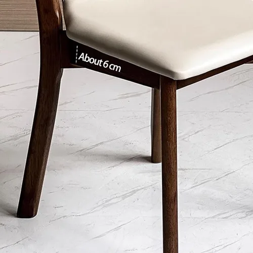 Miniatura 4 de Sillas de comedor tapizadas de madera maciza, sillas de comedor con marco de madera de fresno, silla de sala de estar para comedor, estudio, sala