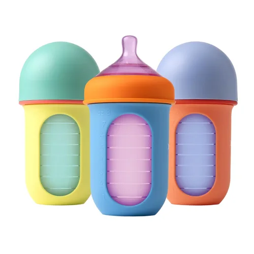 Miniatura 12 de Boon Nursh Bottles - Los biberones de silicona ayudan a aliviar los síntomas de los cólicos, fórmula y leche materna solo al tacto de silicona