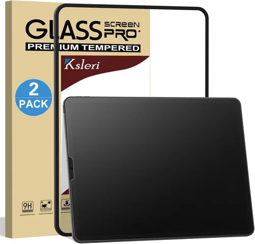 [Paquete de 2 protectores de pantalla de vidrio mate para iPad Air 5/iPad Air 4ª generación de 10.9 pulgadas sin burbujas, antirreflejos,