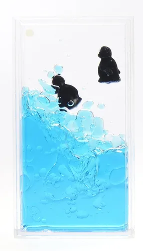 Miniatura 4 de PowerTRC Pisapapeles de pingüino líquido Juguete calmante y relajante Juguetes para autismo Juguetes de escritorio