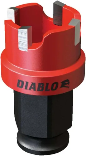Miniatura 5 de Diablo Cortador de agujeros de dientes de carburo Demon de acero, vida útil 50 veces más larga, cuello de tope de profundidad, expulsión de enchufe