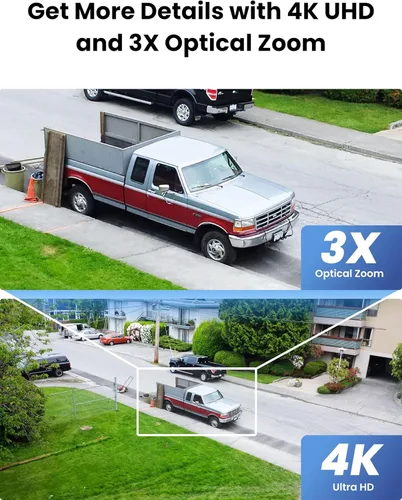 Miniatura 2 de Cámara de seguridad REOLINK 4K para exteriores con WiFi y enchufe, cámara PTZ para seguridad del hogar, nueva tecnología Wi-Fi 6, seguimiento