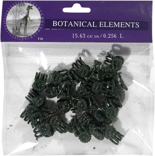 SuperMoss (90541) Clips de orquídea margarita, verde, pequeño (30 unidades)