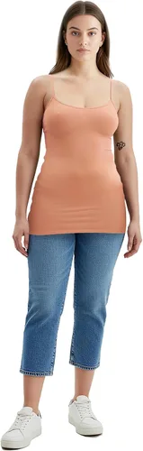Miniatura 256 de Emmalise Camisola larga casual básica para mujer, con tirantes ajustables, top en capas