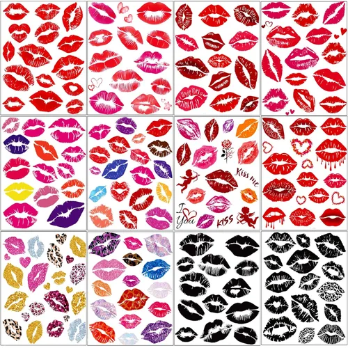 Miniatura 11 de XIYOKA 80 piezas de tatuajes temporales de telaraña de Halloween, kit de maquillaje de Halloween para mujeres adultas, tatuajes faciales realistas