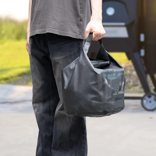 Miniatura 7 de Stanbroil Bolsa de almacenamiento de pellets de madera de 20 libras, contenedor de tela impermeable al aire libre para pellets, carbón, astillas