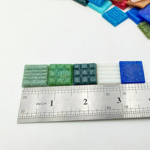 Miniatura 2 de Azulejos de mosaico de cuarzo de 1.1 libras, piezas de mosaico multicolor de 3/4 pulgadas, piedras para hacer mosaicos, manualidades, pasatiempos
